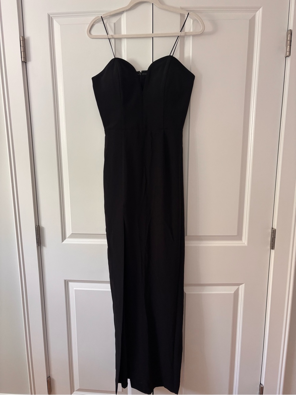 Amanda Uprichard Black Strapless Gown